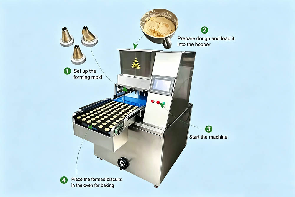 Automatic cookie and biscuit making machine